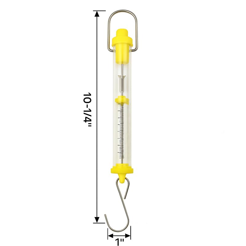 LOVLLE Set of 6 Plastic Tubular Spring Scales, 1N–50N Newton & Gram Calibrated Force Meters, Educational Dynamometer Set for Physics Classroom, Science Experiment, and Student Lab Use - Image 4